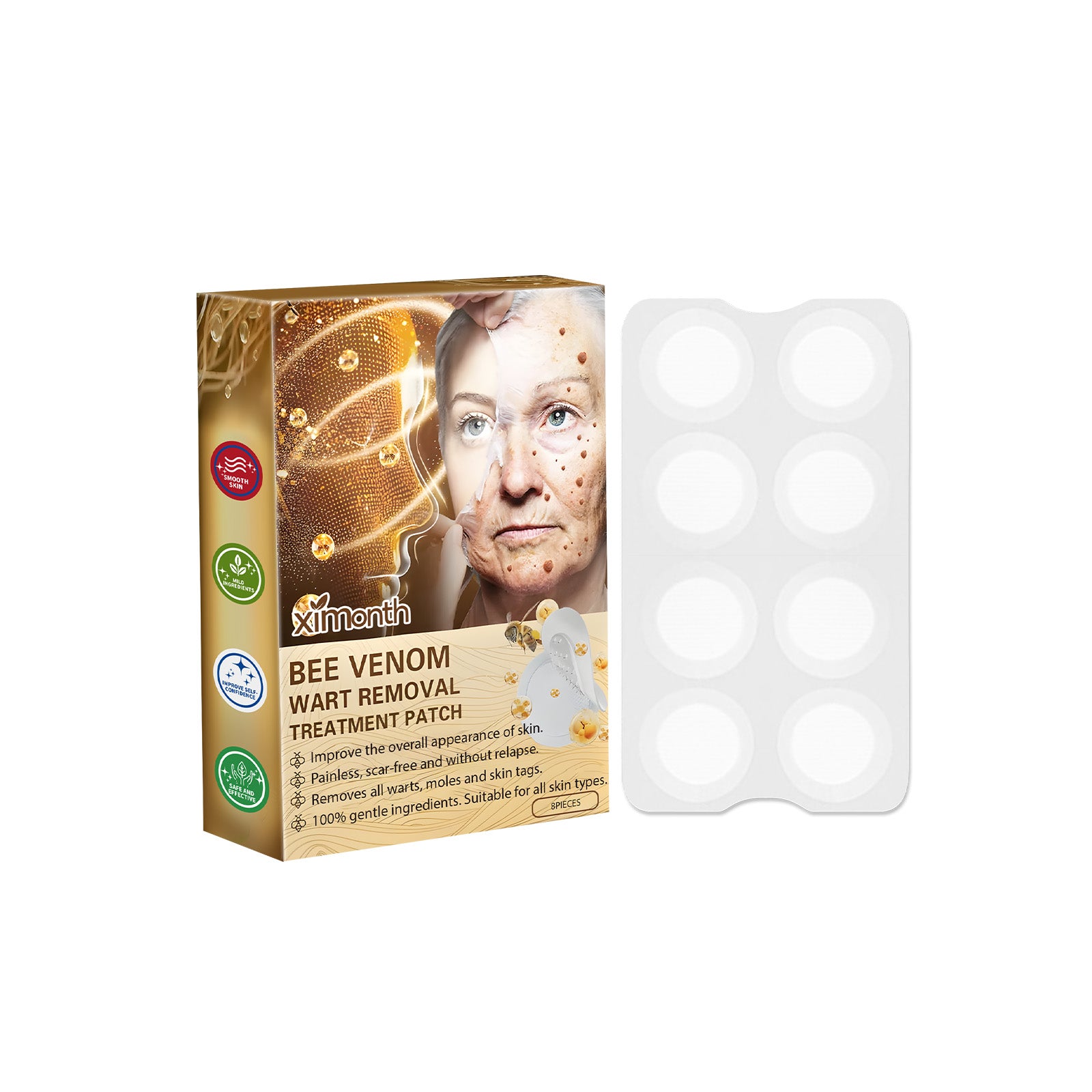 XIMONTHS bee venom wart care patch