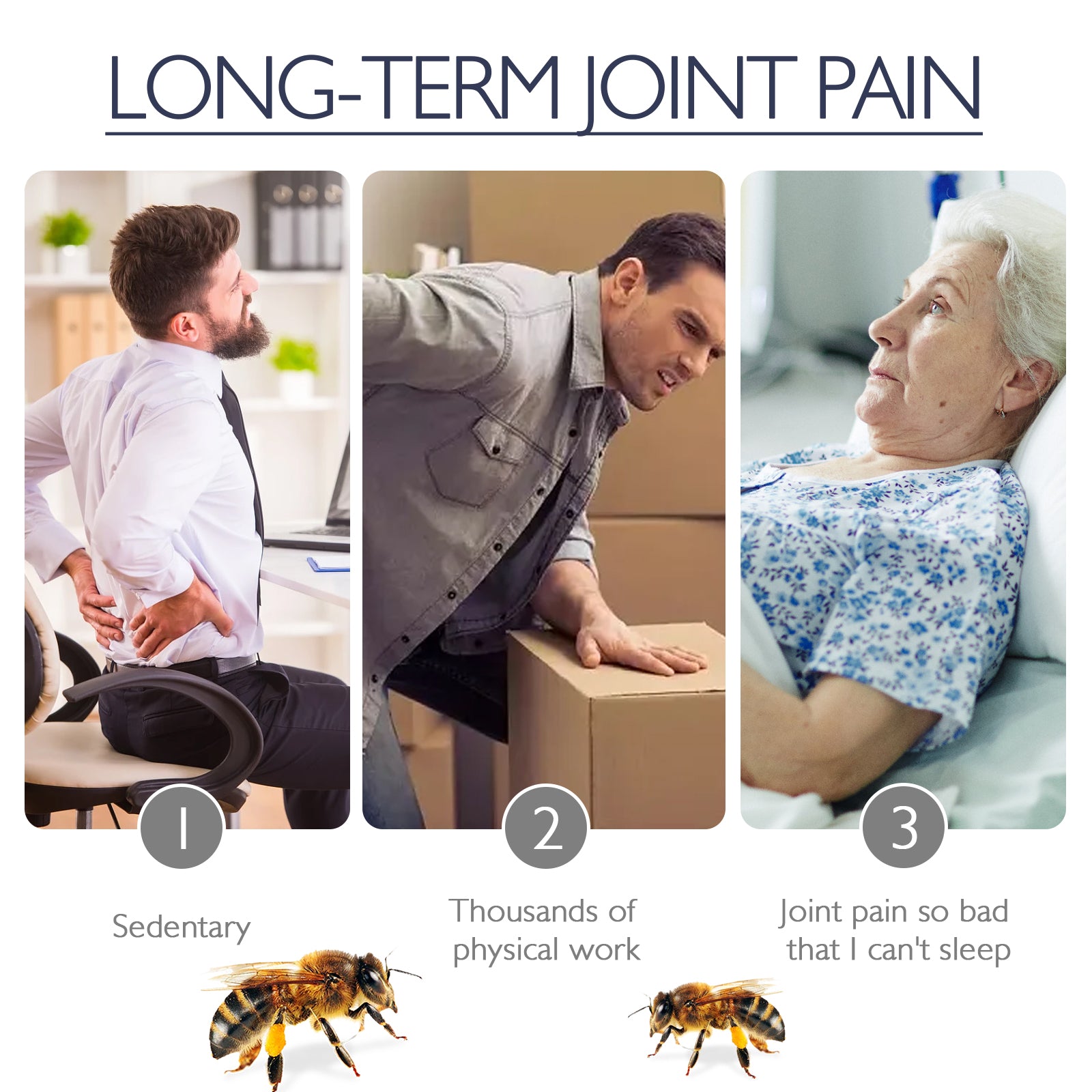 Joint lotion ingredients including arnica and bee venom