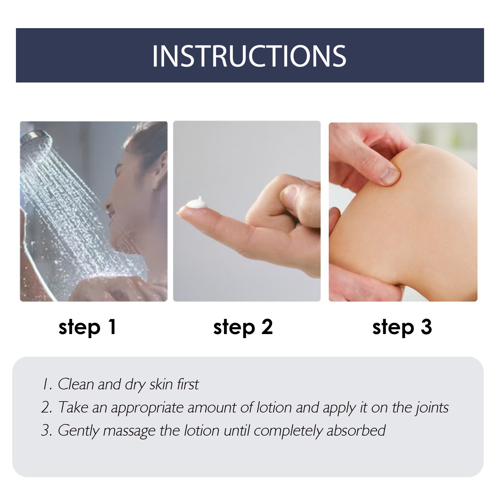 How to apply XIMONTHS bee venom joint lotion