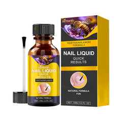 Ximonth 15ml bee venom nail liquid bottle with cap brush and black-and-yellow carton