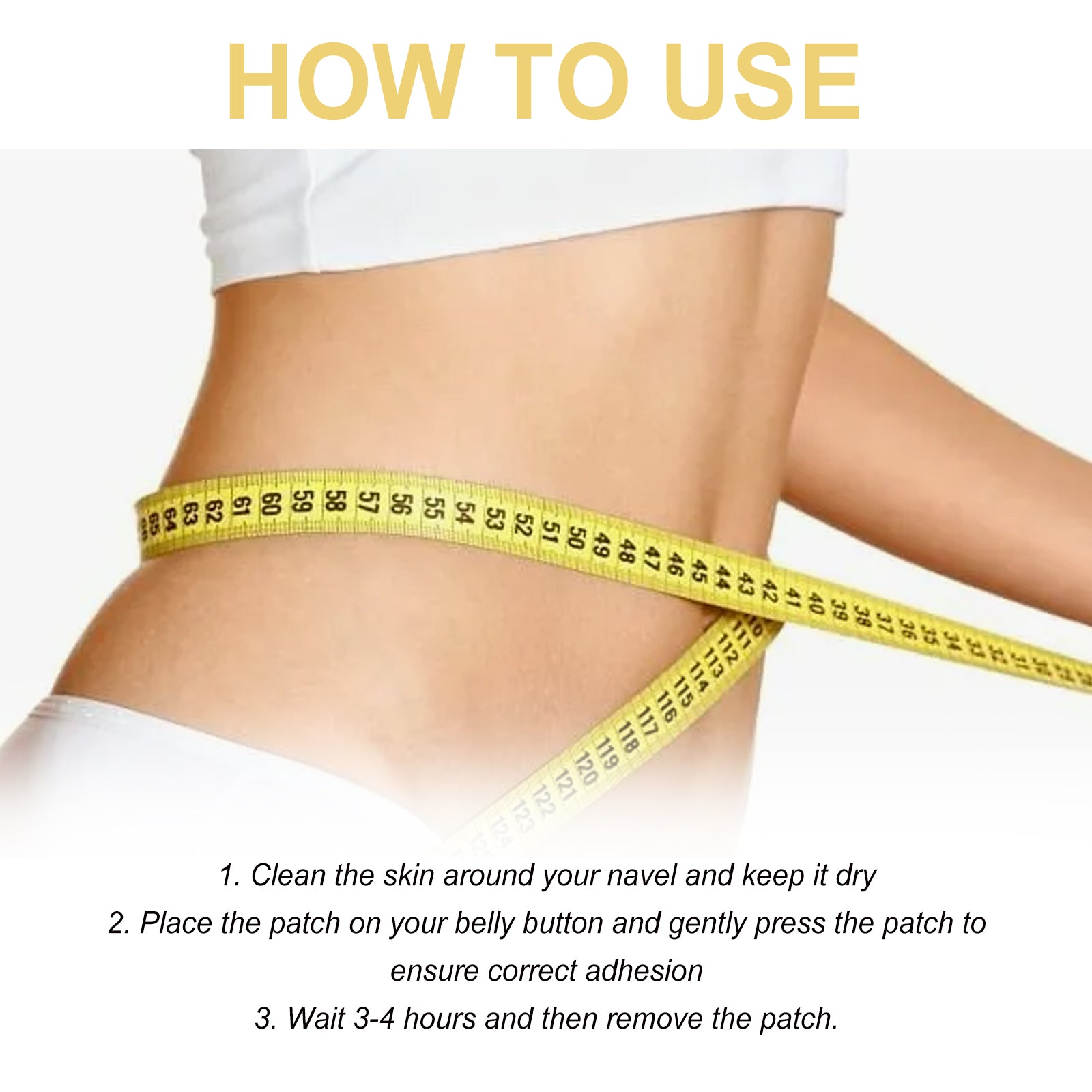 How to use XIMONTHS navel patch