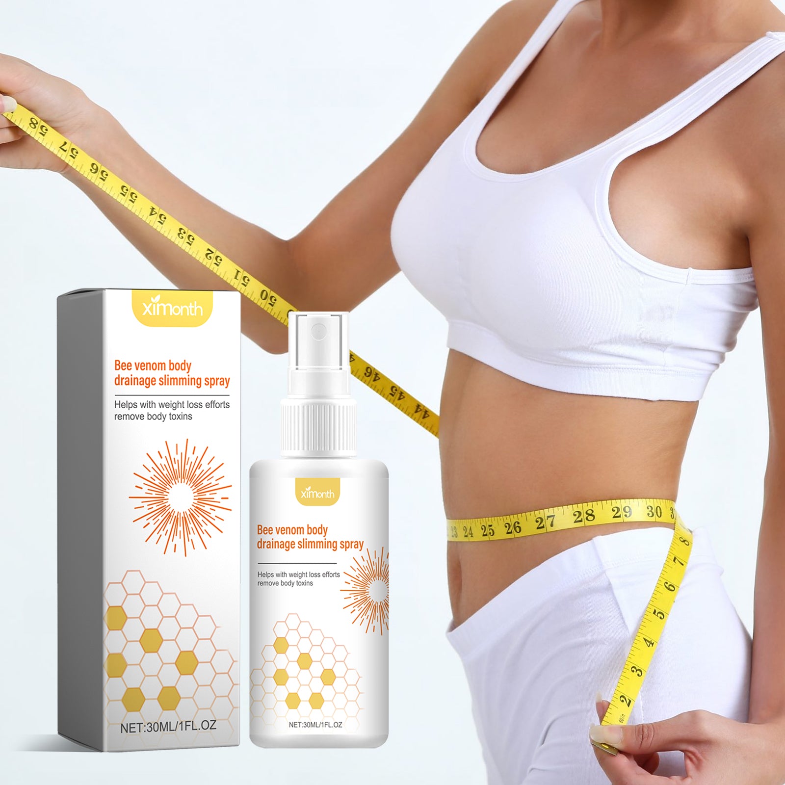 Body massage spray with wormwood and calendula