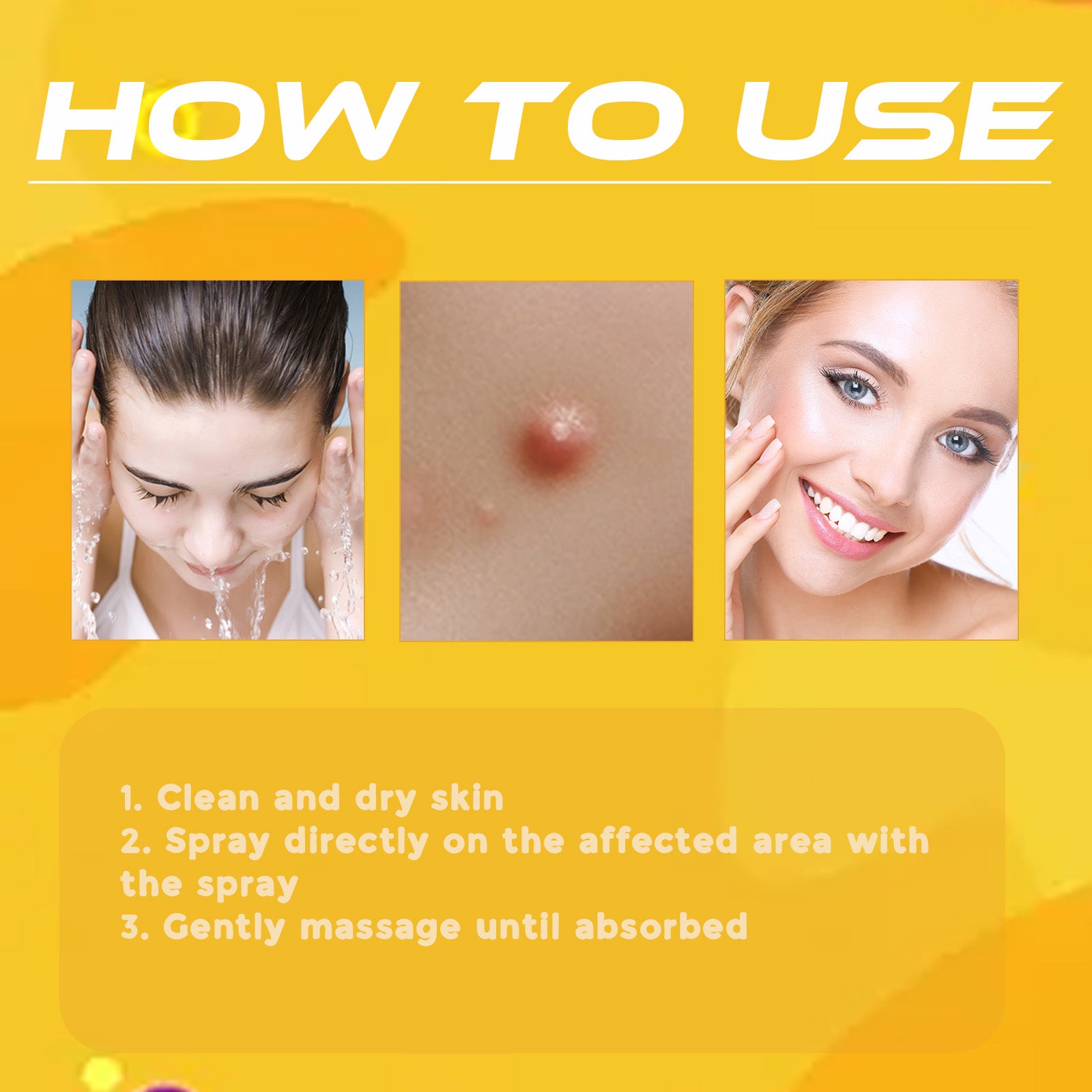 How to apply XIMONTHS tea tree spot spray