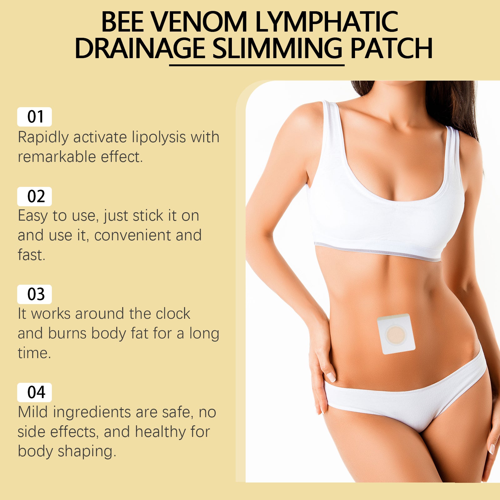 Body-care patch with Atractylodes extract