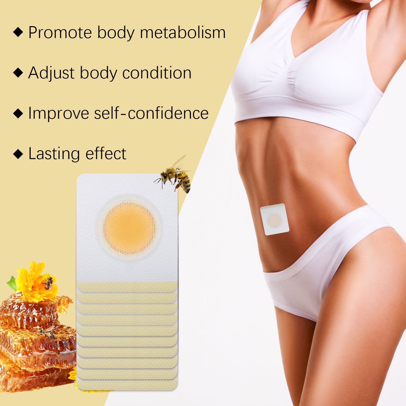 Short-wear belly patch application