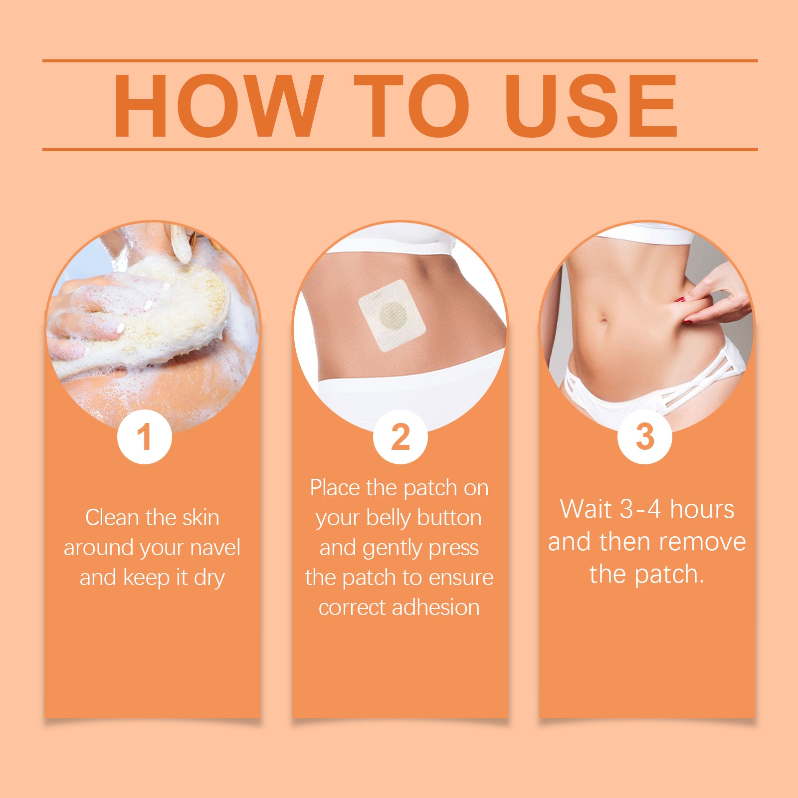 How to use XIMONTHS navel care patches