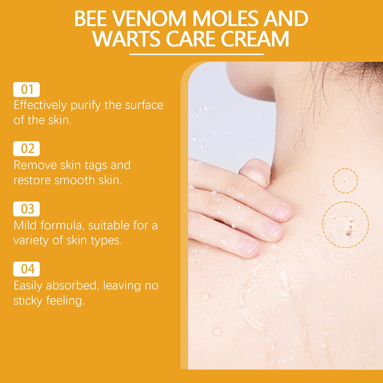Smooth-looking skin care cream texture