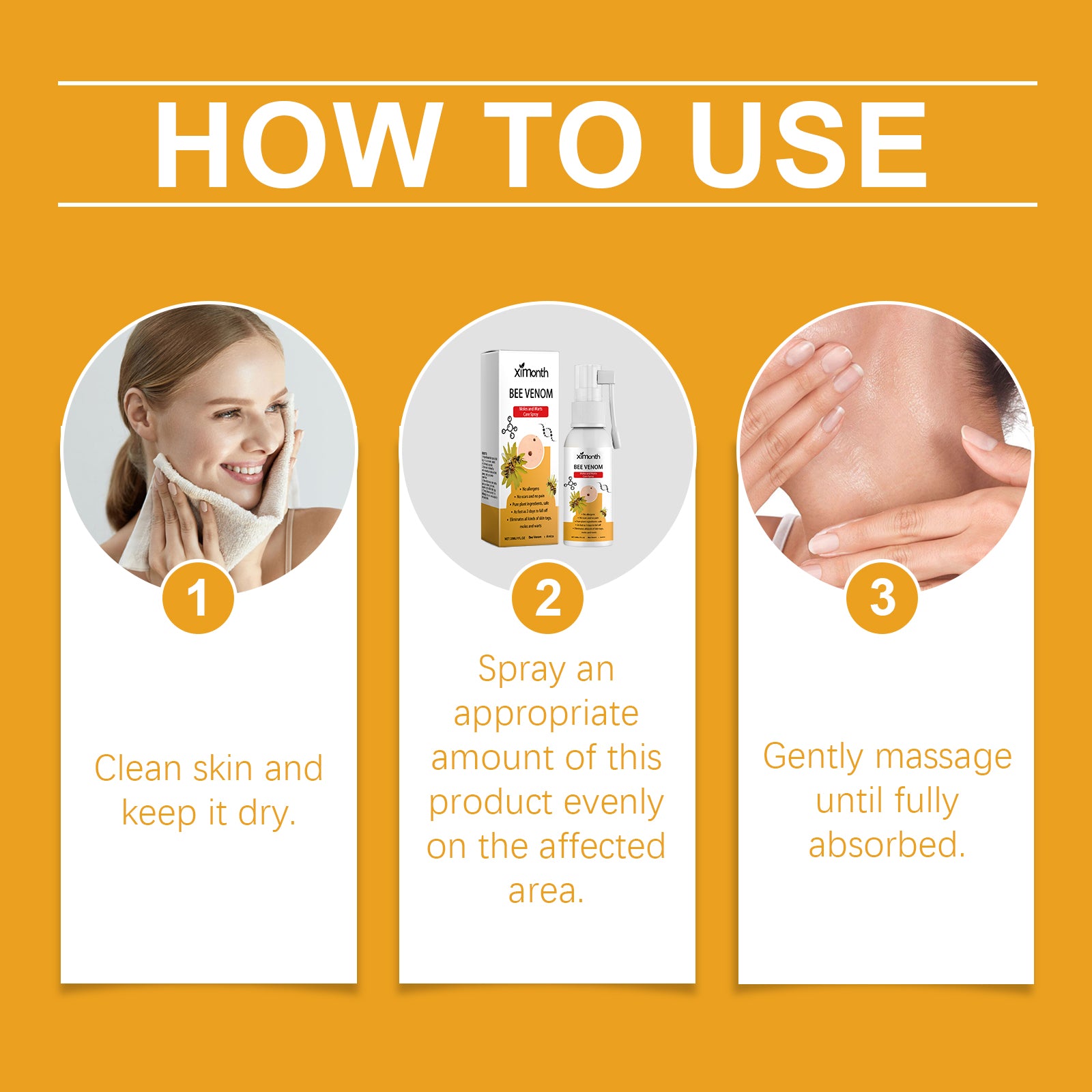 How to use XIMONTHS arnica spot spray