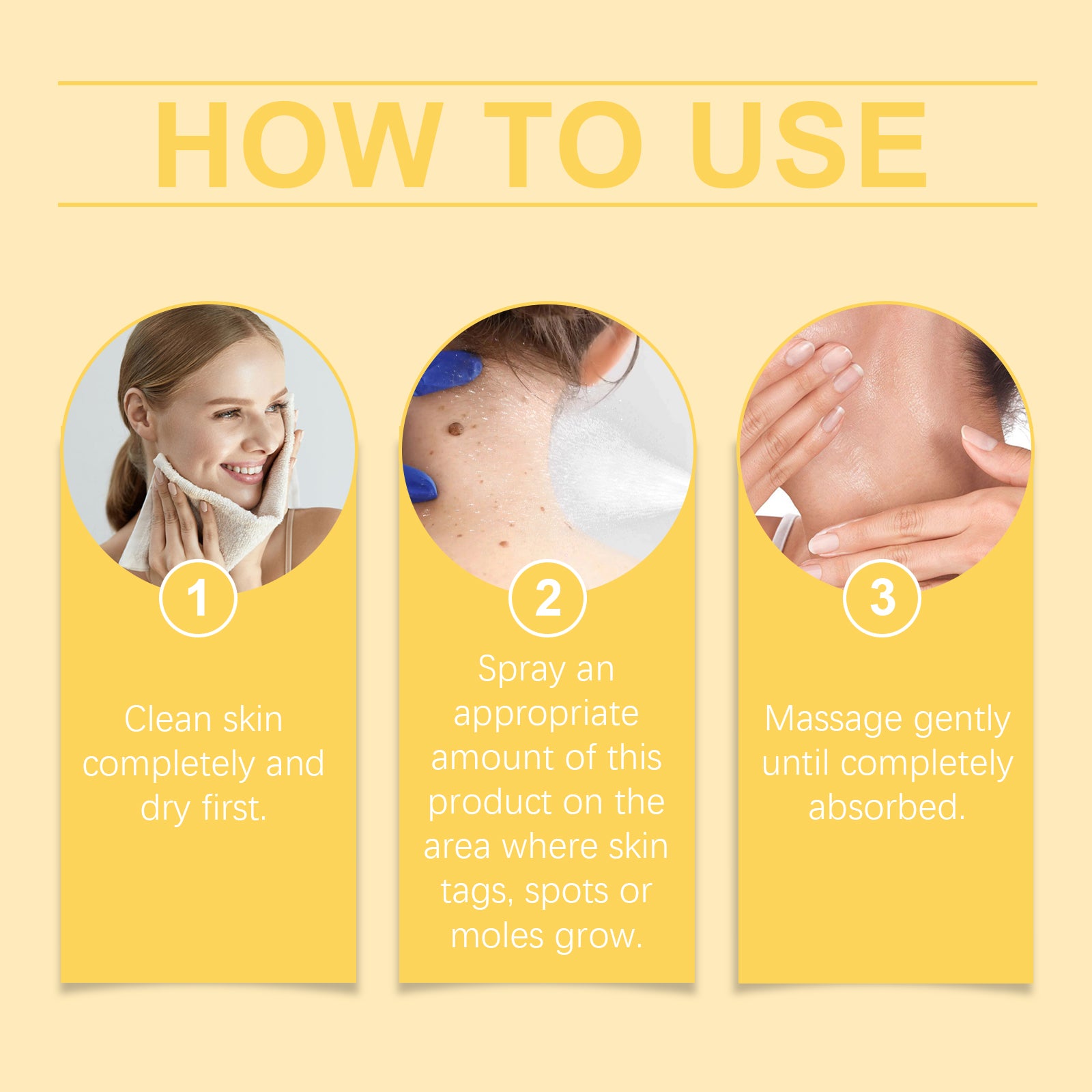 How to apply XIMONTHS wart care spray