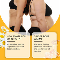 Body shaping cream with warming massage feel