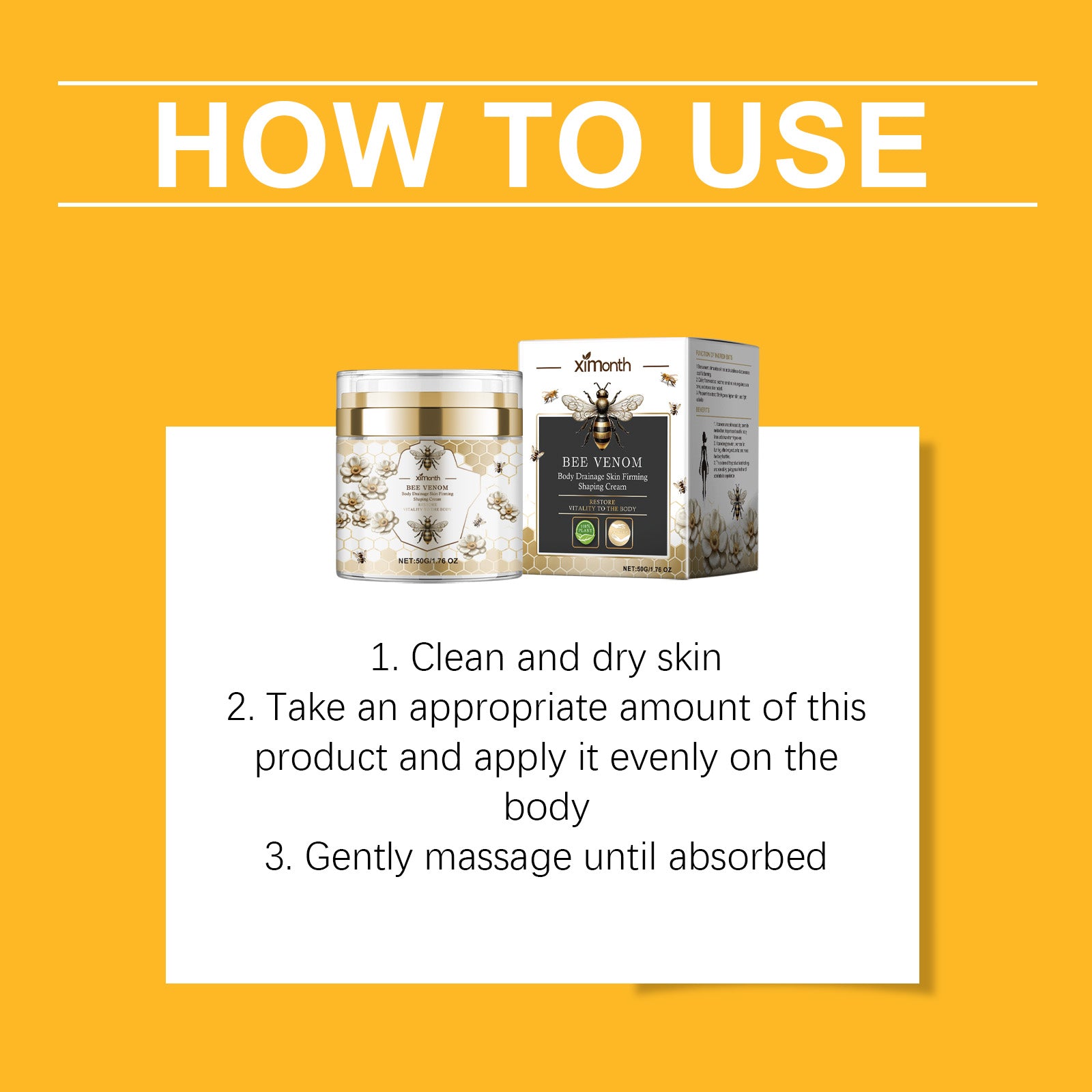 How to use XIMONTHS tummy sculpting cream