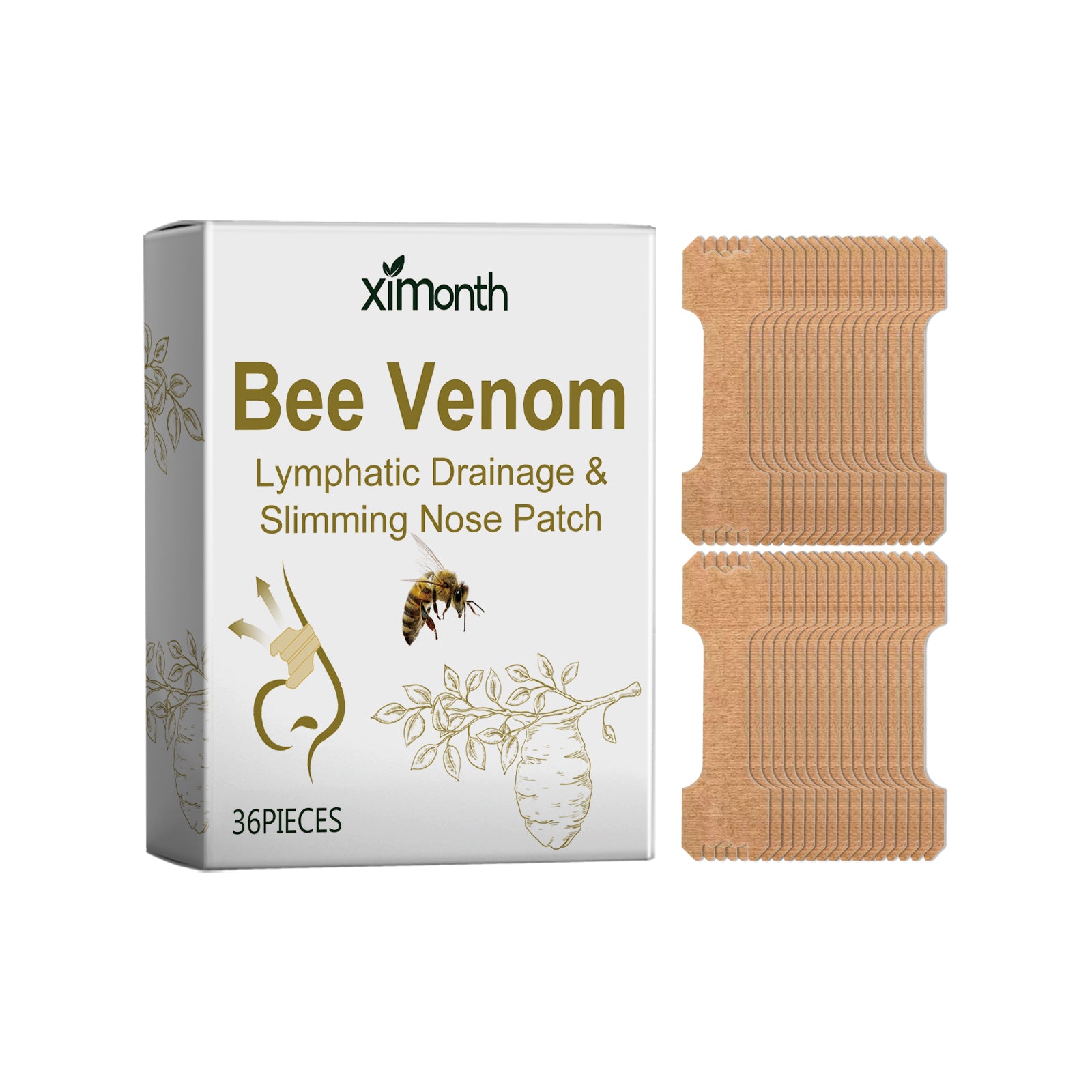 XIMONTHS bee venom botanical nose care patch