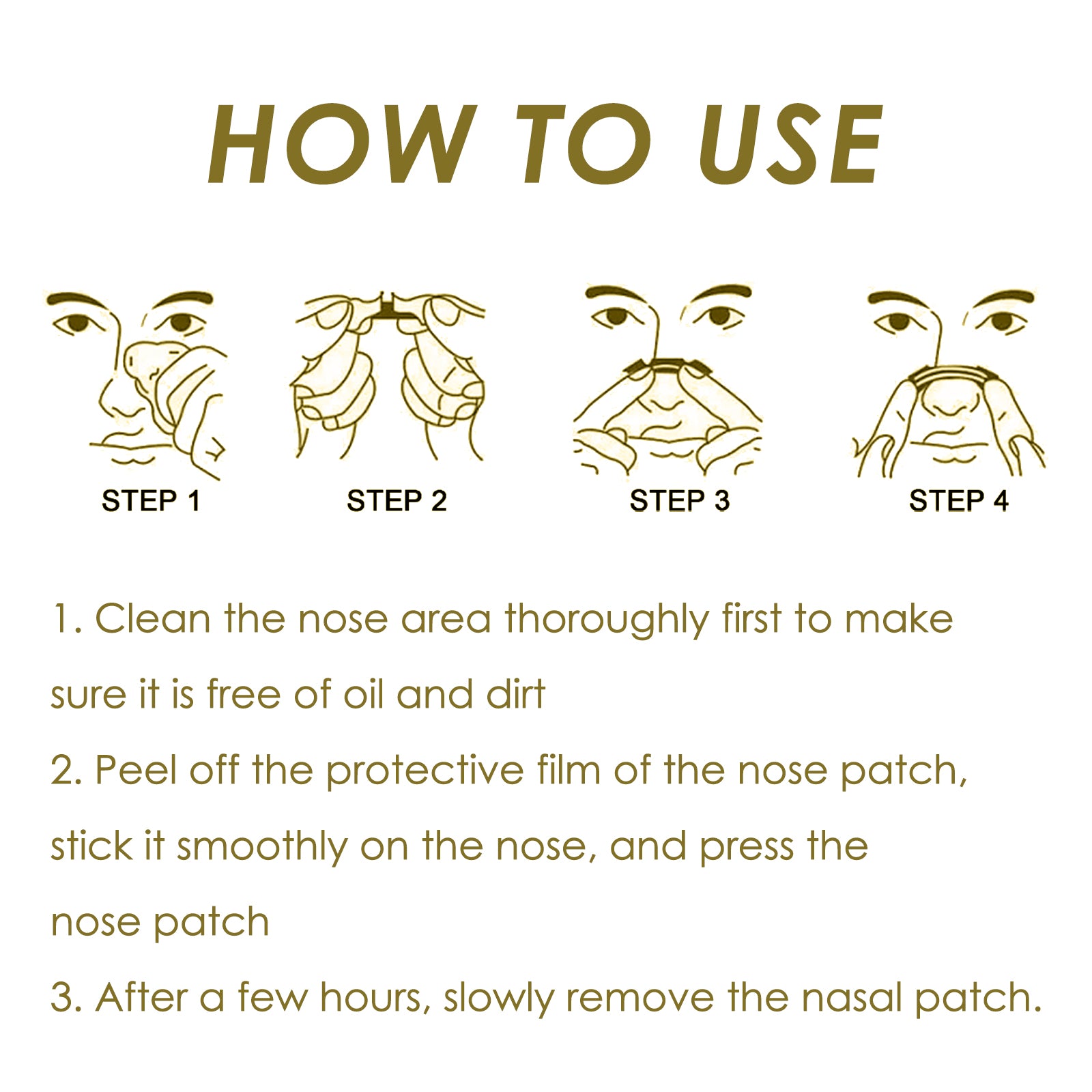 How to apply XIMONTHS nose care patch