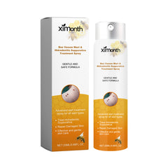 Ximonth 20ml wart-care spray in a white-and-gold pump bottle with matching carton