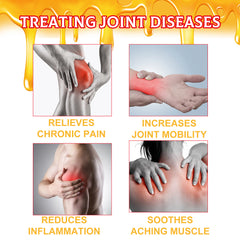 Bee venom wrist joint care cream showing wrist pain illustration and targeted relief.