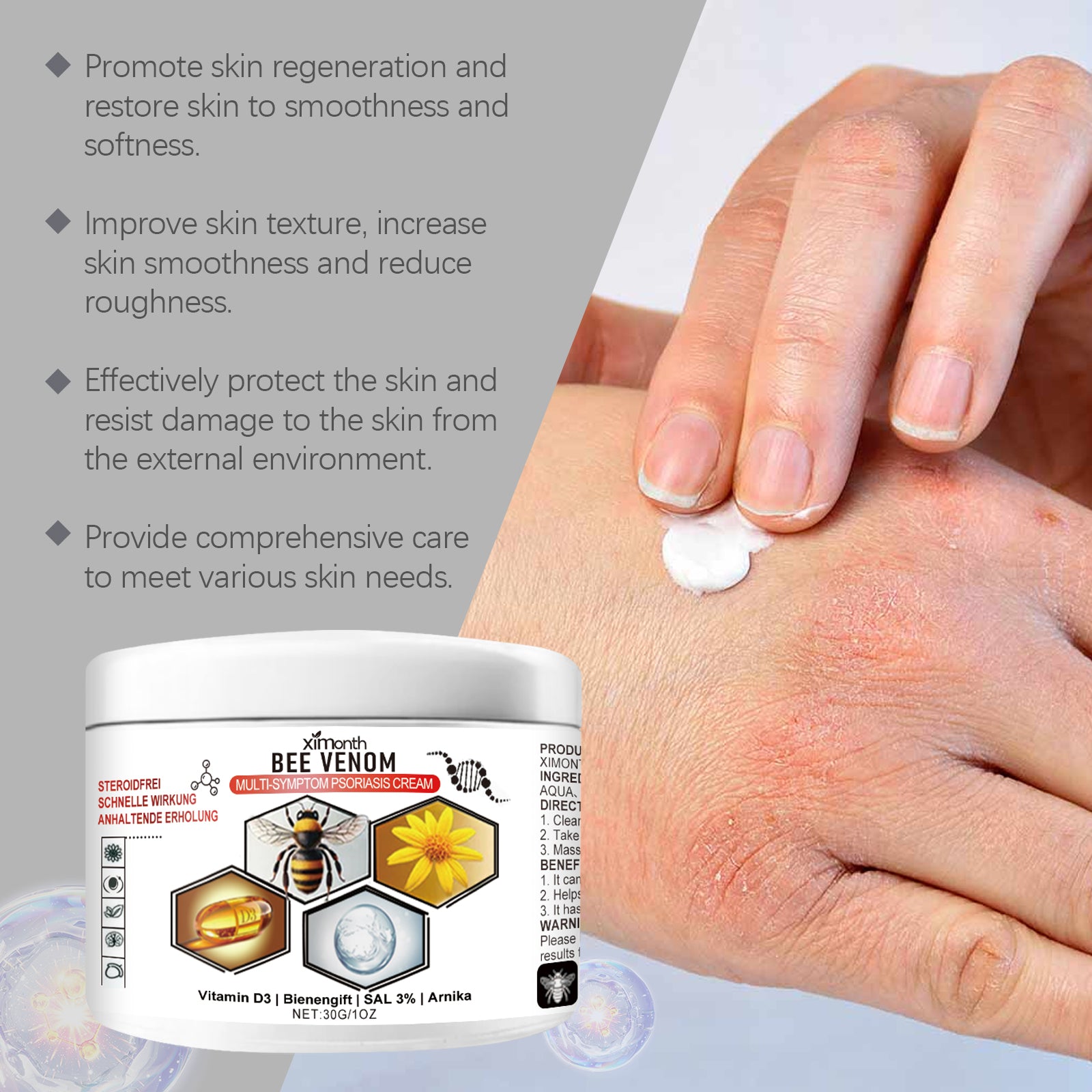 Bee venom topical cream ingredient overview