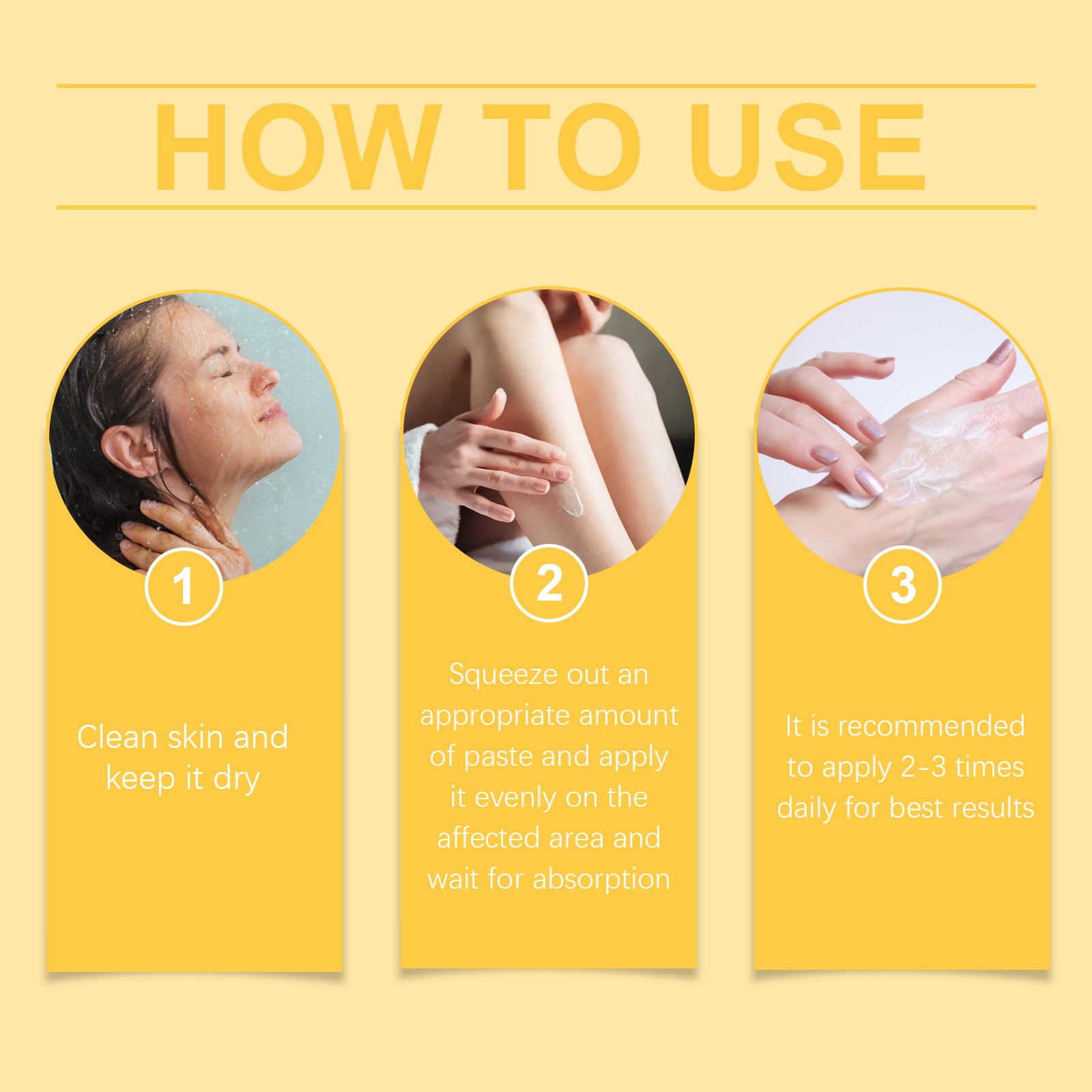How to apply XIMONTHS hand and foot cream