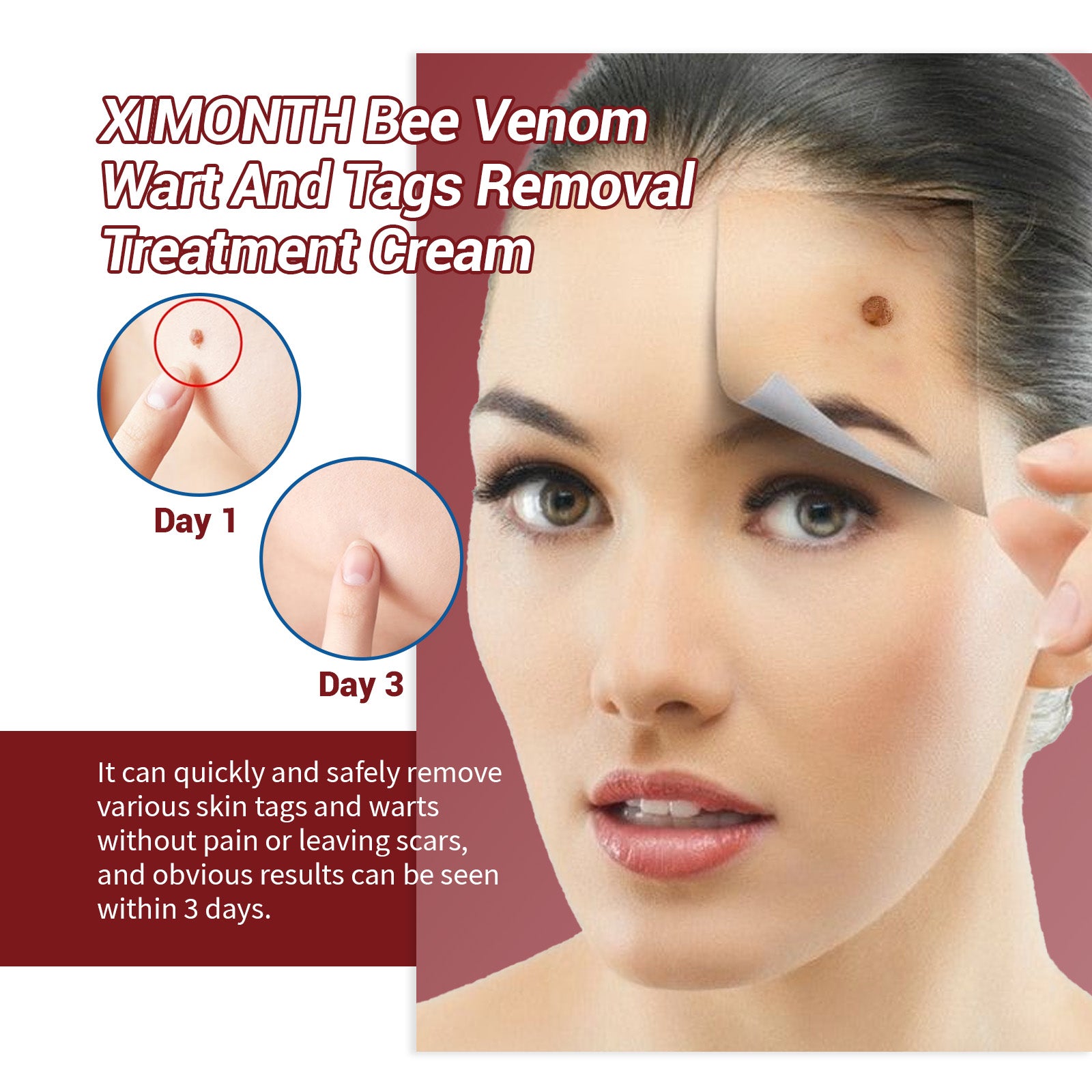 Topical cream for small rough-looking areas