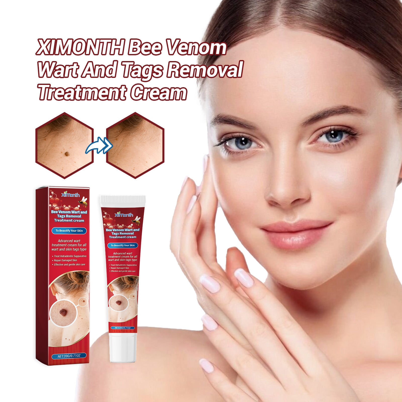 Bee venom spot care cream packaging