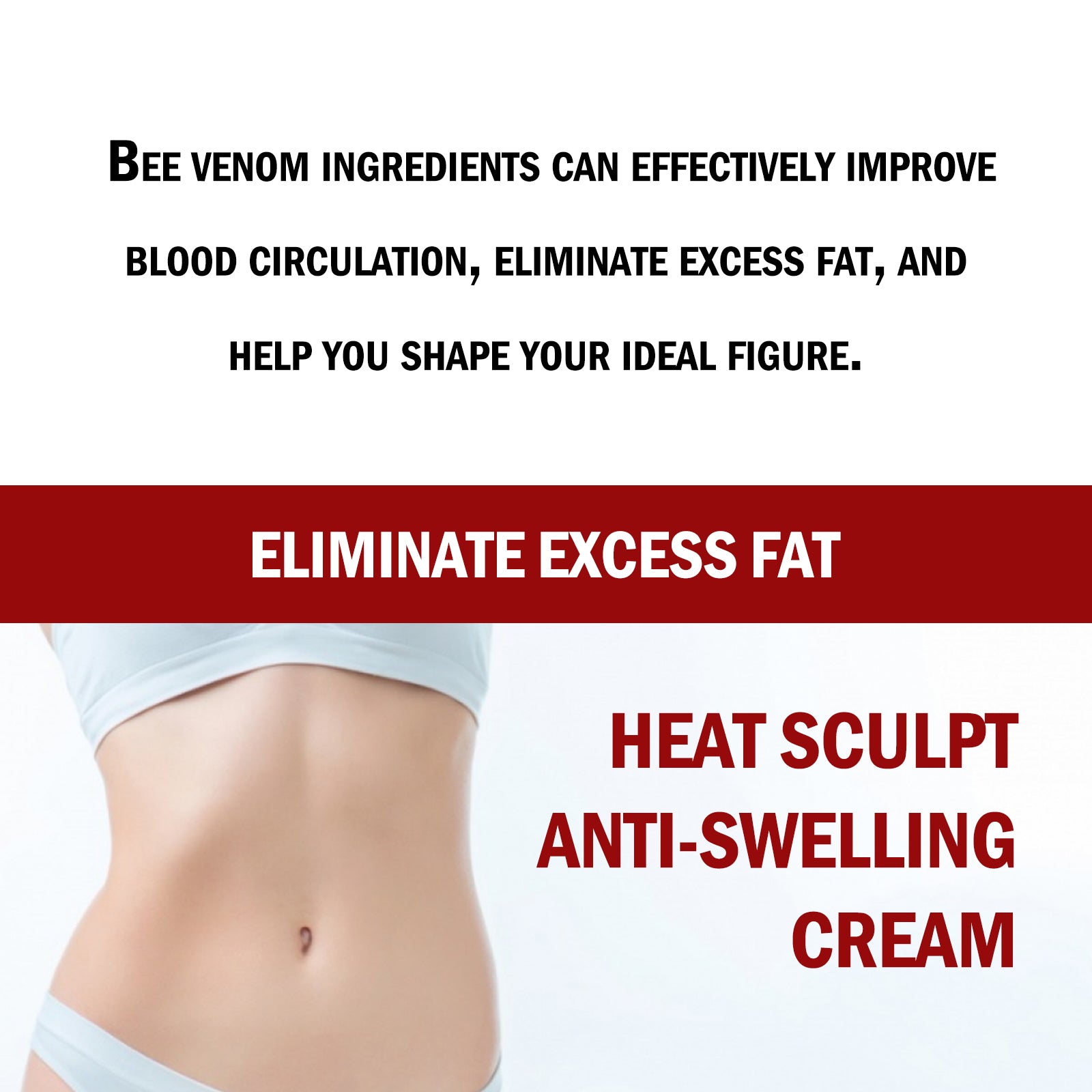 Body massage cream for arms abdomen and legs