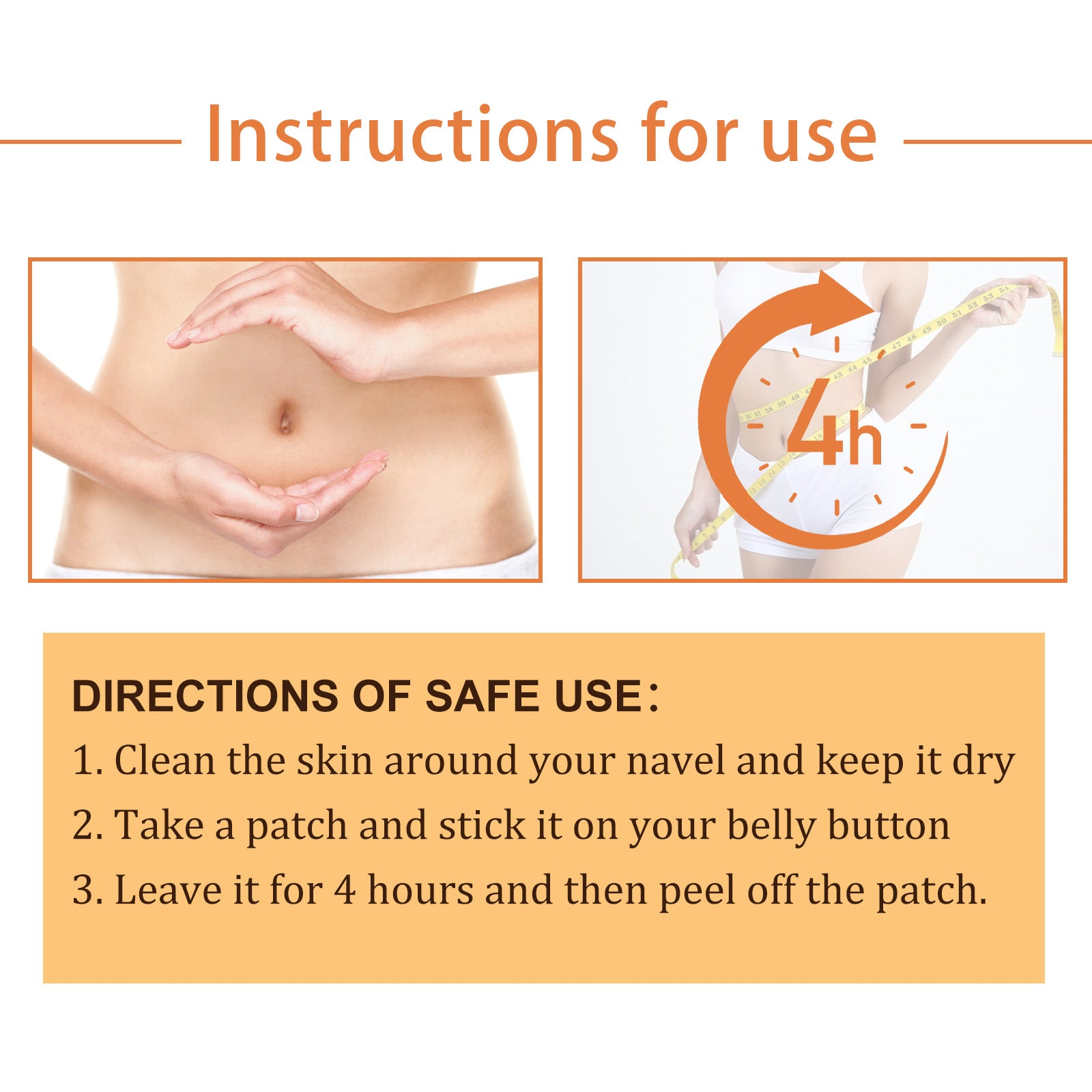 How to use XIMONTHS navel body patch