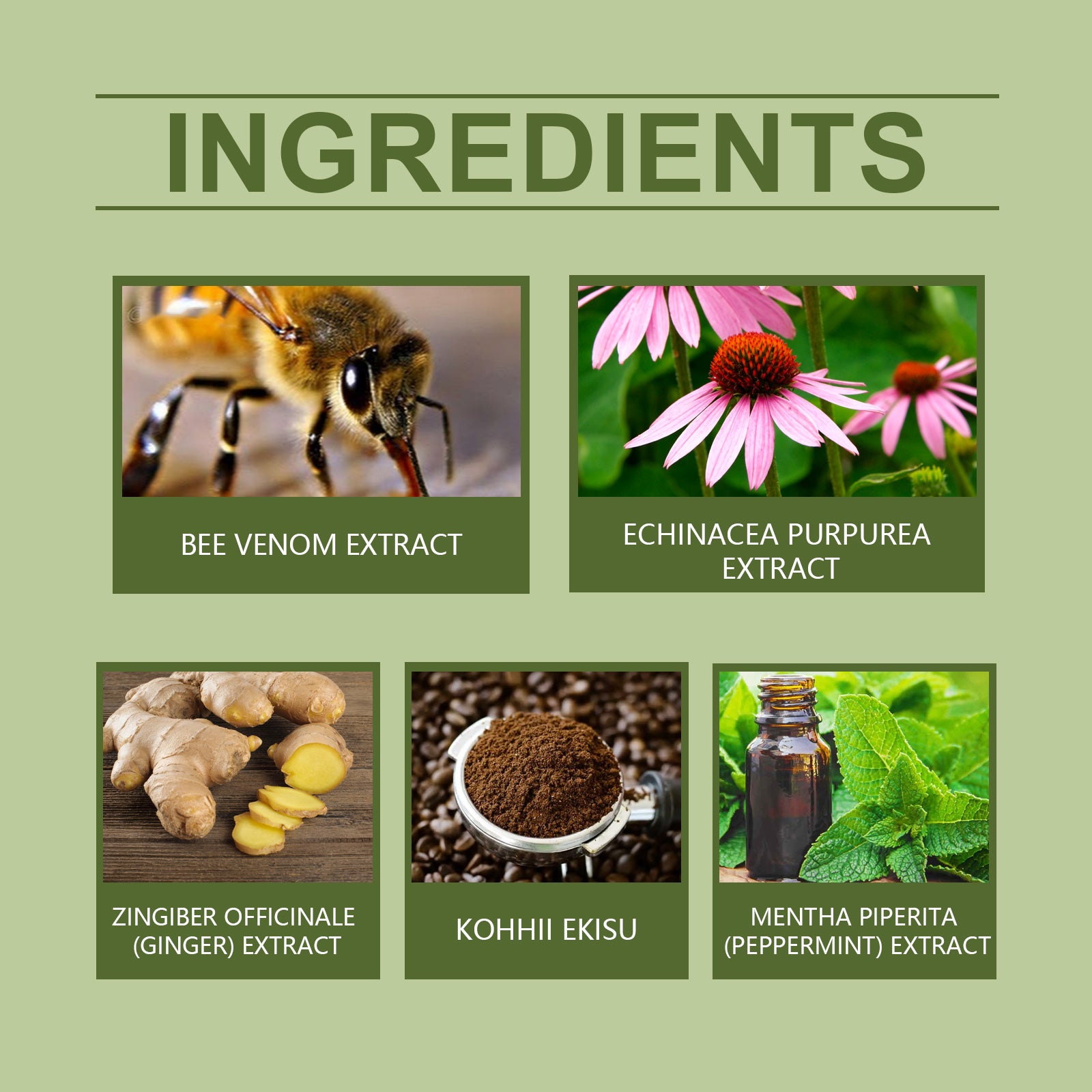 Nasal aroma ring ingredients
