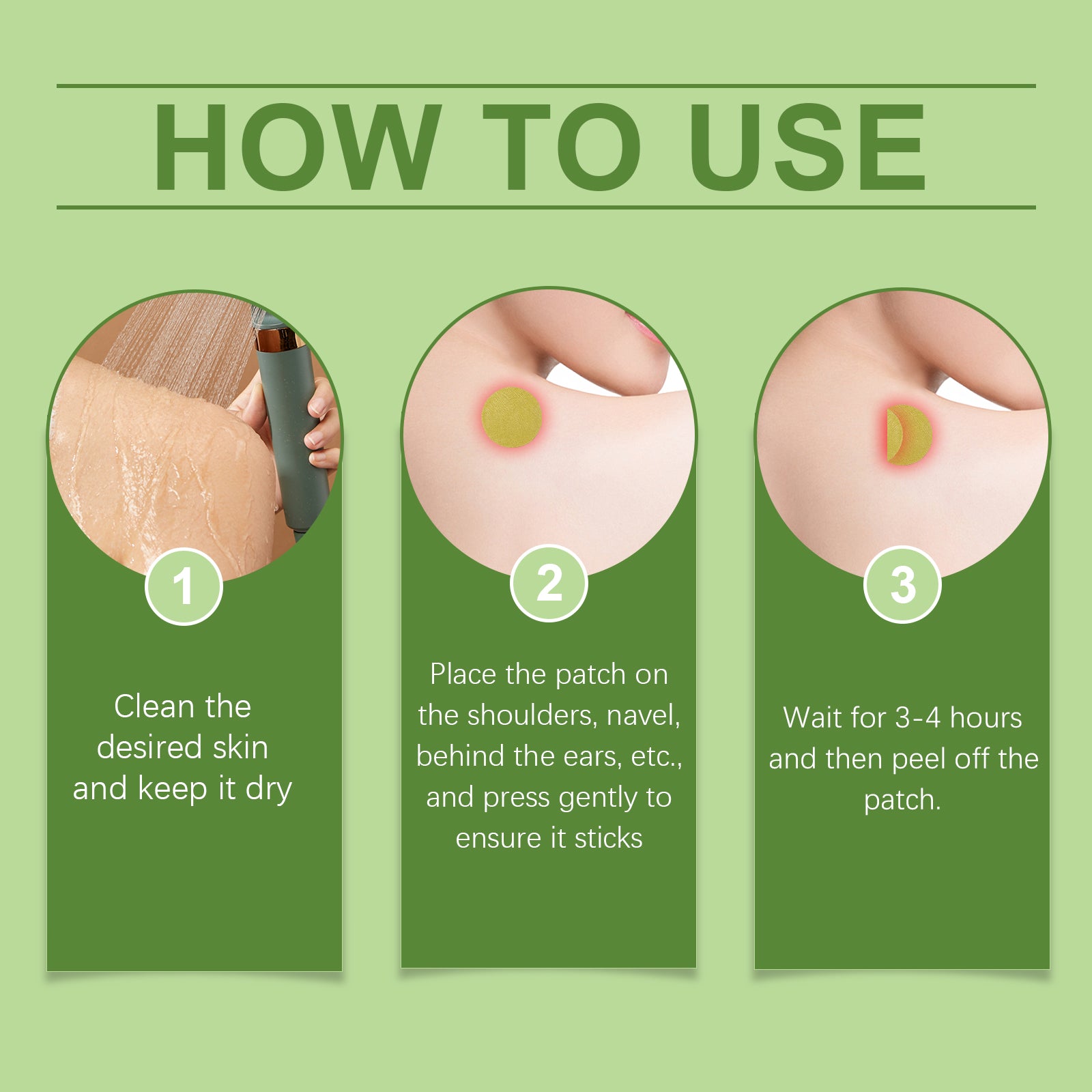 How to apply XIMONTHS melittin body patch