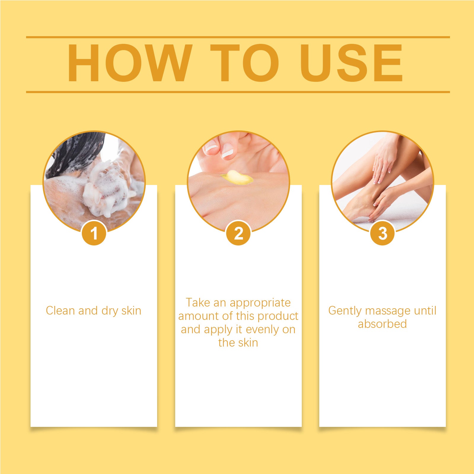 How to apply XIMONTHS body firming cream