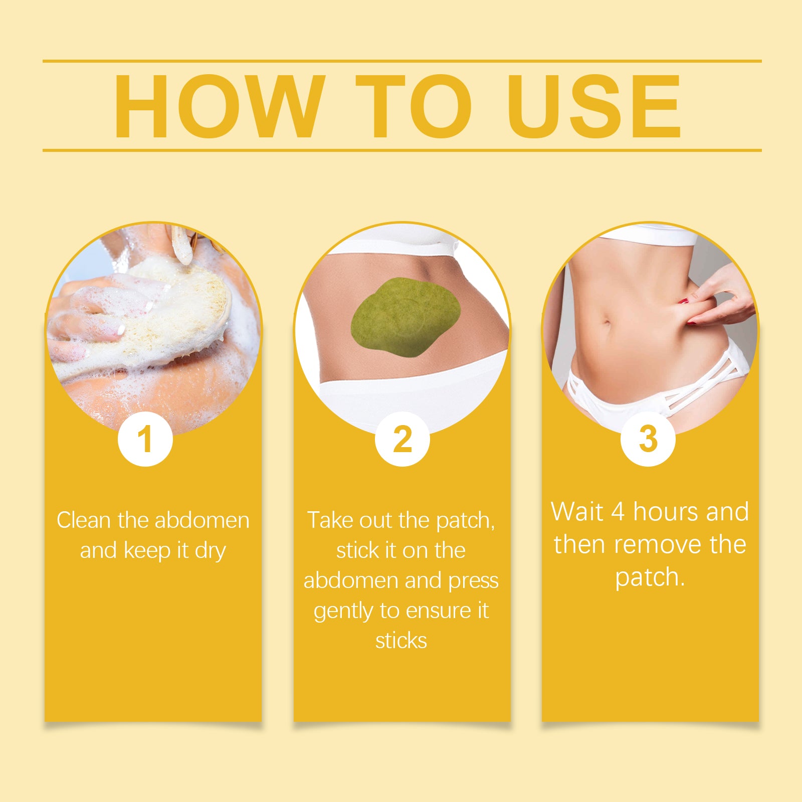 How to use XIMONTHS body care patch