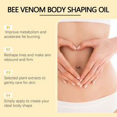 Bee venom body oil for firming-looking skin
